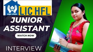 LIC HFL junior assistant Interview  LIC Housing finance Ltd interview  PD Classes [upl. by Cyprian]