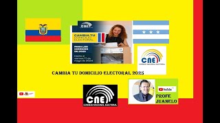 Cambio Domicilio Electoral Ecuador 2025 [upl. by Mlohsihc]