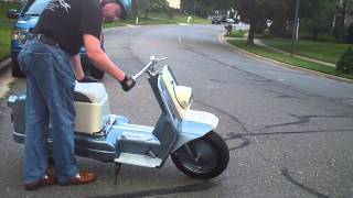 Riding a 1960 Harley Davidson Topper [upl. by Wende]