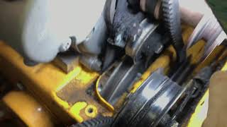 How to install a auger drive belt Cub Cadet 524 snow thrower [upl. by Gratt642]