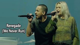 Mike Shinoda amp Emily Armstrong – Renegade We Never Run Ft Jarina De Marco Lyrics [upl. by Sahc649]