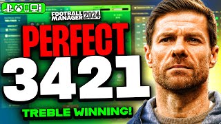 Xabi Alonsos PERFECT FM24 Tactic  Treble Winning  90 Pass Comp [upl. by Evette]