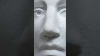 Marble sculpture of a woman’s face carved in Carrara marble [upl. by Maibach]