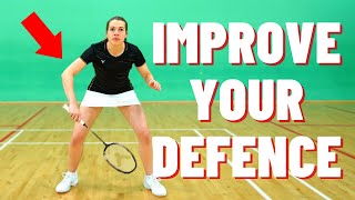 4 SIMPLE Ways To Improve Your Defence  Badminton Defence Training [upl. by Mckale797]