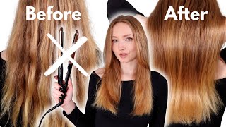 How to Straighten Hair with No Heat The Wrap Method Tutorial [upl. by Catharina]