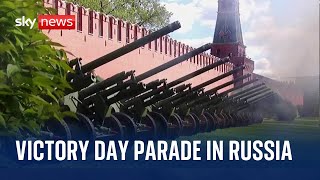 Russia holds Victory Day parade in Moscow [upl. by Yffub442]