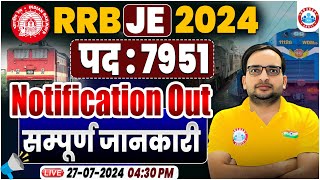 RRB JE 2024 Notification  RRB JE Eligibility Age Limit Syllabus Salary By Ankit Bhati Sir [upl. by Falo965]