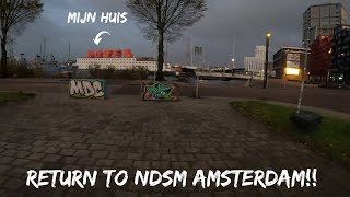 Exploring Amsterdams NDSM District Coffee Shops Graffiti Botel amp Ferry Travel Vlog 95 [upl. by Randall]