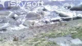 Kuskokwim River Huge Ice Chunks Climbing 50 Vertical Feet In Less Than 10 Seconds During Breakup [upl. by Nicolai372]