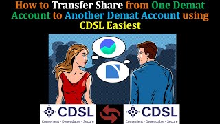 How to Transfer Shares from One Demat Account to Another using CDSL Easiest Hindi [upl. by Gascony400]