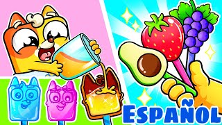 Familia de dedos de piruleta 🍭🥑🍓🍇  Más Canciones Infantiles por Baby Ringo Español [upl. by Eetak]