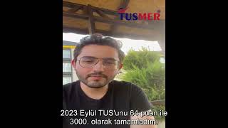 TUS ÖĞRENCİMİZ DRBURAK OKUR  TUSMER EĞİTİM [upl. by Enad427]