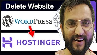 how to delete wordpress website from hostinger  wordpress full course [upl. by Enialedam]