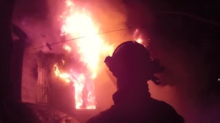 Fire Helmet Camera Structure Fire 2016 [upl. by Procora]