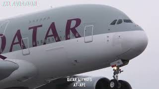 Heathrow A380 Super Jumbo Super Compilation FIFTY A380s in 30 mins 4K 60FPS UHD [upl. by Marjy]