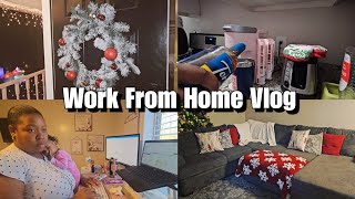 95 WFH Vlog Work becoming more manageable Christmas Decor Wfh with small kids [upl. by Saloma840]