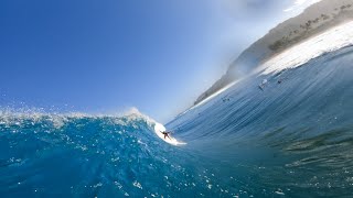 EPIC SURF SESSION BEFORE THE PIPELINE MASTERS RAW POV [upl. by Levram]