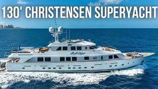 Touring a 7250000 TriDeck SuperYacht  130 Christensen Super Yacht Tour [upl. by Attenauq134]