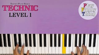 Warm up p2  Bastien Piano Basics Level 1  Technic [upl. by Solon503]