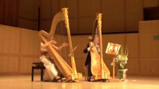 Albeniz Tango from Espana seis hojas de album Op 165 Harp Duet [upl. by Zoller373]