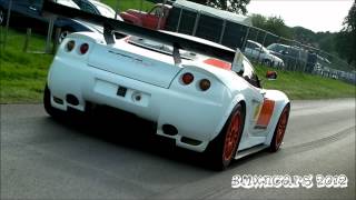 Ascari KZ1R BRUTAL SOUND  LAUNCH [upl. by Thurnau]