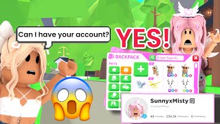 SAYING YES To Everything For 24 HOURS In Adopt Me I ALMOST GOT HACKED [upl. by Dowd884]