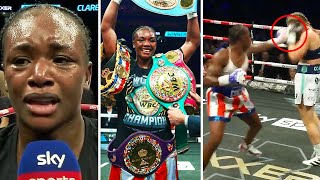 Claressa Shields REACTS to Defeating Savannah Marshall Full Fight Highlights [upl. by Teddman733]