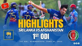 1st ODI Highlights  Sri Lanka vs Afghanistan 2023 [upl. by Inajar261]