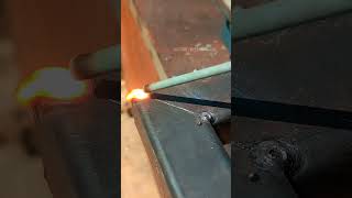 how welders work with thin square pipes welding welder metalworking [upl. by Egrog]