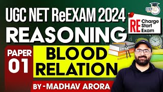 UGC NET ReEXAM 2024  UGC NET Paper 1  Reasoning  Blood Relation  Madhav Arora [upl. by Yerga870]