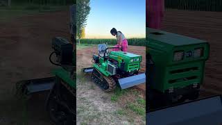 Multifunction microtillage machine Rotary tillage Orchard greenhouse management rotaryshorts [upl. by Sucirdor894]