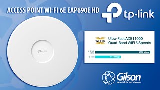 Access Point WiFi 6E TPLink EAP690E HD AP 6 GHz Homologado Brasil datasheet [upl. by Kurzawa]