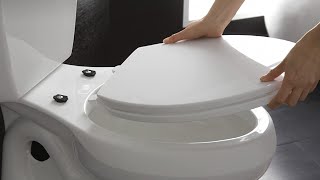 KOHLER K46360 Cachet Quiet Close Toilet Seat White Elongated [upl. by Oinoitna]