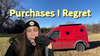 5 Regrettable Van Life Purchases I Wish I Never Made [upl. by Maryly]