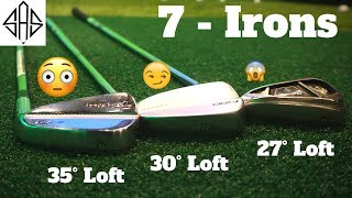 TESTING 7 IRONS WITH DIFFERENT LOFTS  Unbelievable Results [upl. by Elacsap]