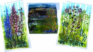 Fused Glass Floral Panel [upl. by Fleeman929]