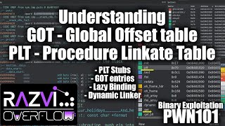 Global Offset Table GOT and Procedure Linkage Table PLT  Binary Exploitation PWN101 [upl. by Fransis]