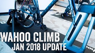 January 2018 Quick Wahoo CLIMB Update [upl. by Eilrahc]