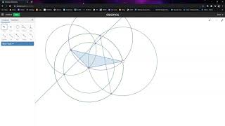 How to Construct Circumscribed and Inscribed Circles with a Triangle on Desmos [upl. by Treharne]