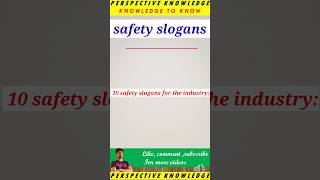 top 10 safety slogans  industrial safety slogans  safety  important safety slogan competition [upl. by Omland]