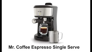 Mr Coffee Espresso and Cappuccino Machine Review Best Single Serve Coffee Maker [upl. by Mayberry]