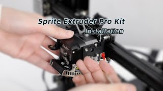 How to Install Creality Sprite Extruder Pro Kit on Your Ender3 Series 3D Printer [upl. by Lanam]