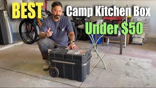 Mobile CAMP KITCHEN Box That Wont Break the Bank Budget Friendly Camp Toolbox Hack [upl. by Biancha578]