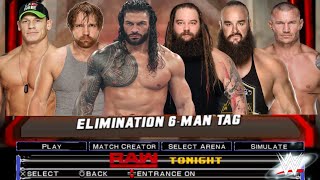 Roman Reigns Dean Ambrose amp John Cena vs Bray Wyatt Braun Strowman amp Randy Orton Full Match WWE Raw [upl. by Yelsa]