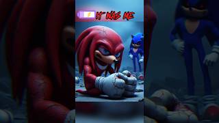 Knuckles gets a GIFT 2💀🎁 horrorstories sonic cartoon [upl. by Anaujit]