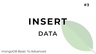 Insert data  MongoDB [upl. by Willms892]