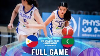 Philippines v Maldives  Full Basketball Game  FIBA U16 Womens Asian Championship 2023  Div B [upl. by Venu982]