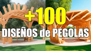 MAS de 100 IDEAS de DISEÑOS de PERGOLAS [upl. by Harpole]