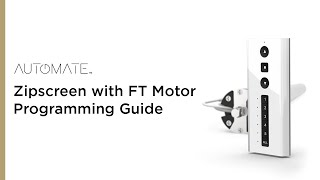 Automate  Zipscreen with FT Motor Programming Guide [upl. by Annalise]