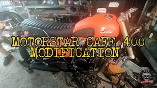 MOTORSTAR CAFE 400 MODIFICATION [upl. by Vonni]